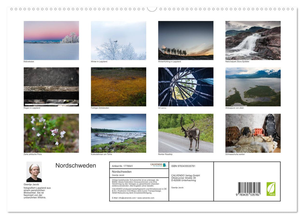 Nordschweden (CALVENDO Premium Wandkalender 2025)