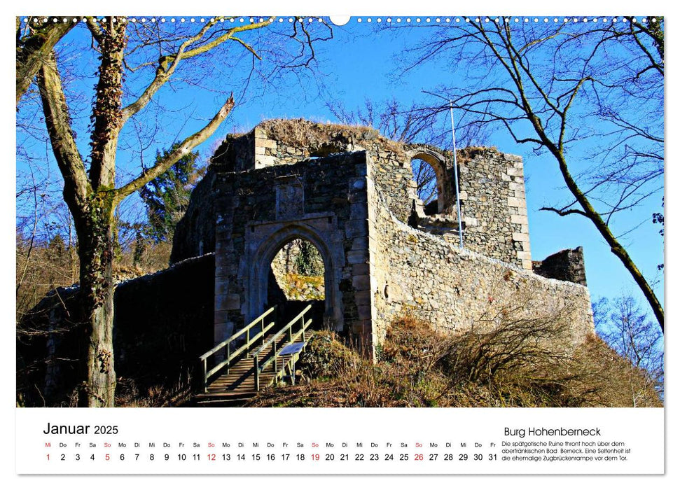 Deutschlands Burgen - eindrucksvolle Ruinen (CALVENDO Wandkalender 2025)