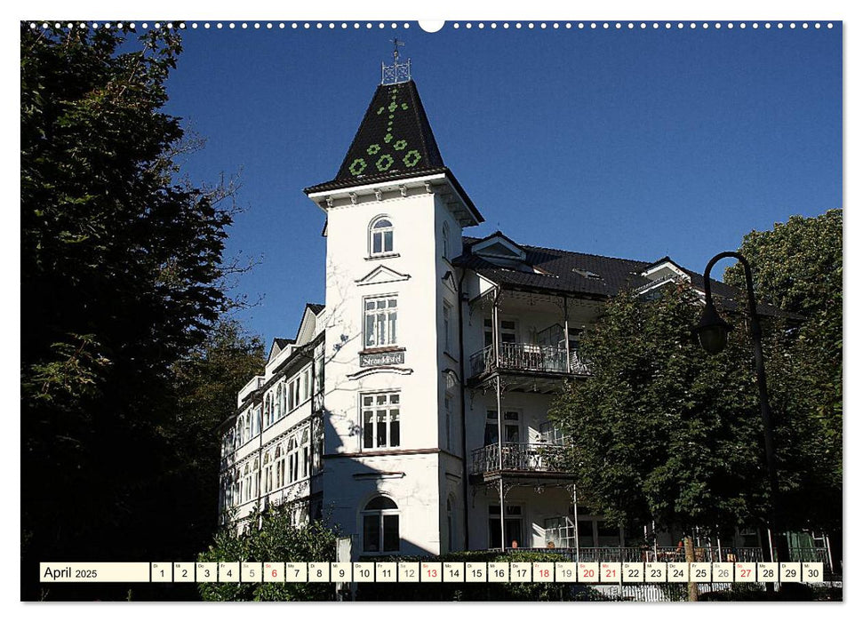 Historische Bäderarchitektur Rügen (CALVENDO Premium Wandkalender 2025)