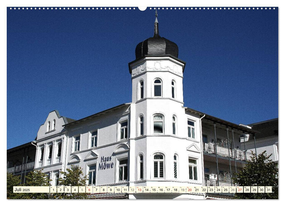 Historische Bäderarchitektur Rügen (CALVENDO Premium Wandkalender 2025)