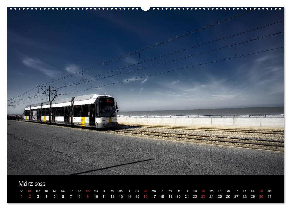 Kusttram Belgien (CALVENDO Premium Wandkalender 2025)