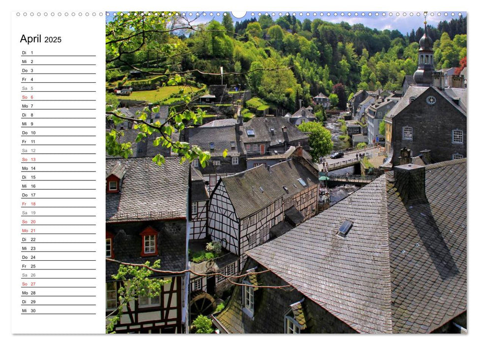 Eine Perle in der Eifel - Monschau (CALVENDO Premium Wandkalender 2025)