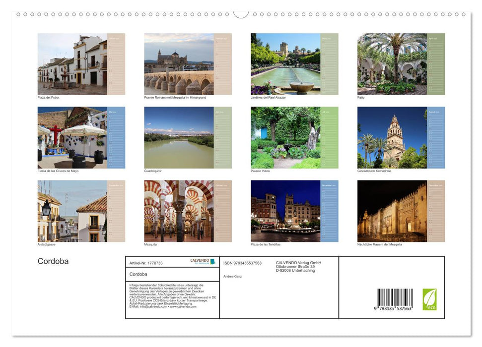 Cordoba (CALVENDO Premium Wandkalender 2025)