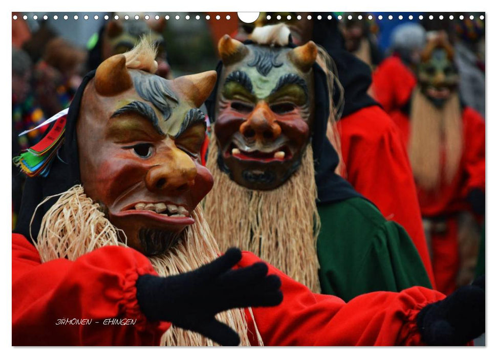 Schwäbisch alemannische Fasnet (CALVENDO Wandkalender 2025)