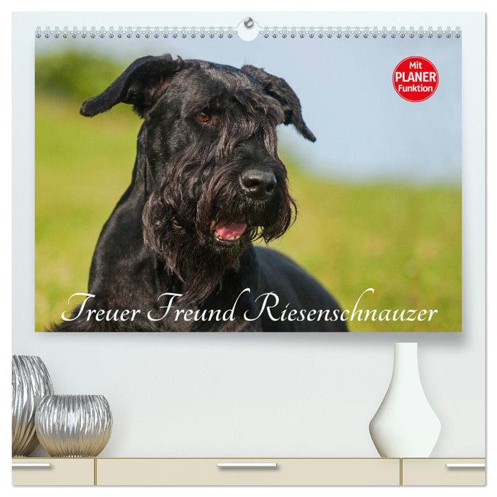 Treuer Freund Riesenschnauzer (CALVENDO Premium Wandkalender 2025)