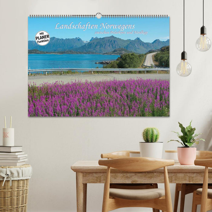 Landschaften Norwegens zwischen Polarkreis und Nordkap (CALVENDO Wandkalender 2025)