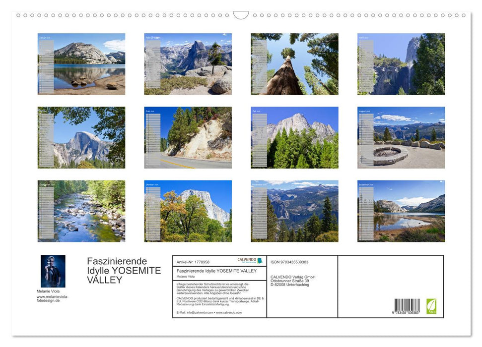 Faszinierende Idylle YOSEMITE VALLEY (CALVENDO Wandkalender 2025)