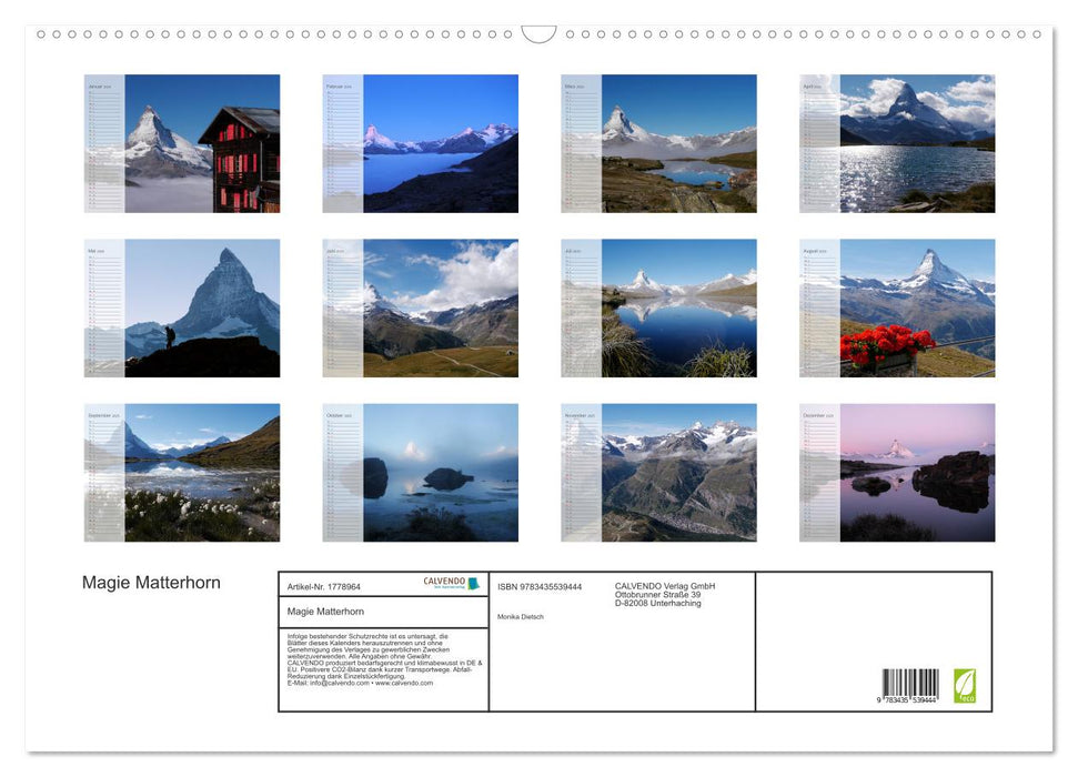 Magie Matterhorn (CALVENDO Wandkalender 2025)