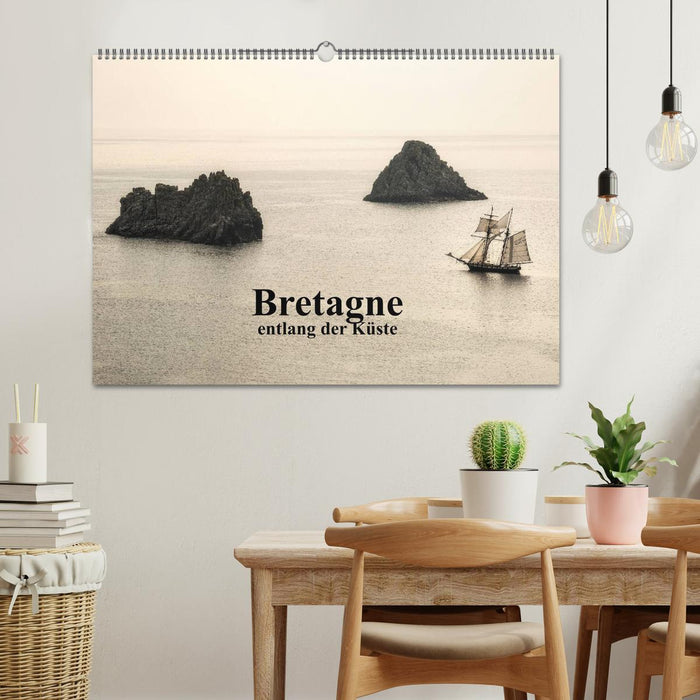 Bretagne entlang der Küste (CALVENDO Wandkalender 2025)