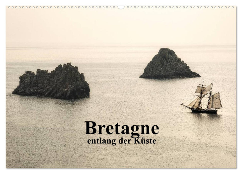 Bretagne entlang der Küste (CALVENDO Wandkalender 2025)