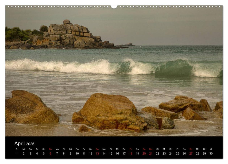 Bretagne entlang der Küste (CALVENDO Wandkalender 2025)