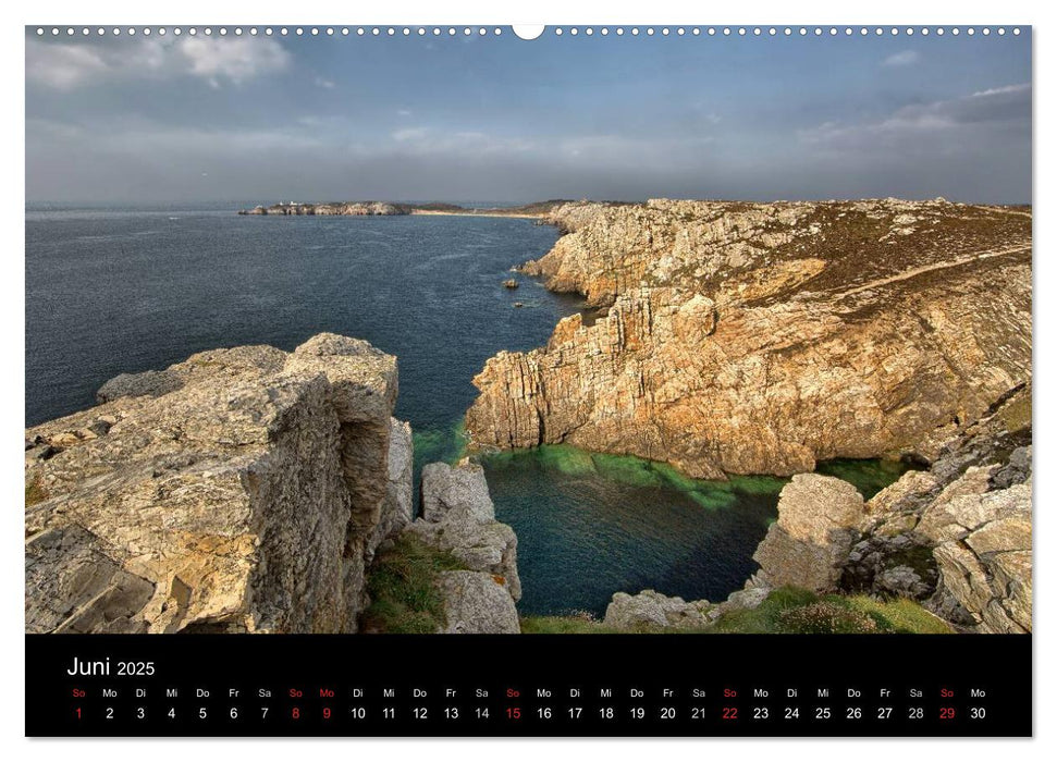 Bretagne entlang der Küste (CALVENDO Wandkalender 2025)