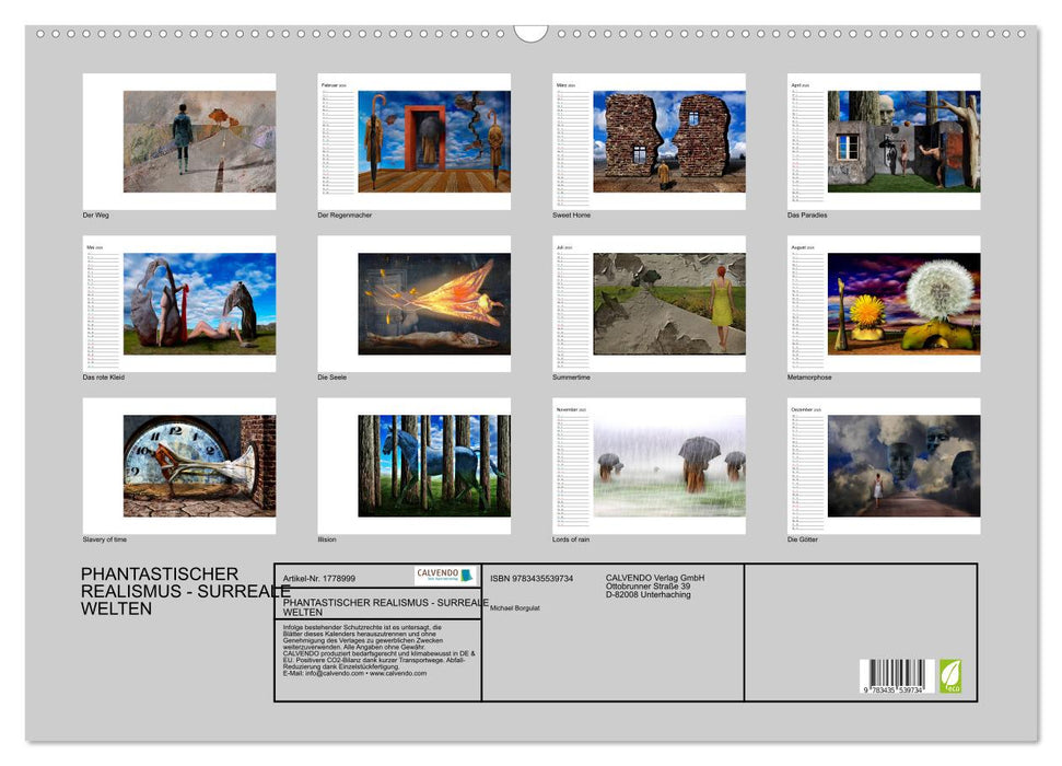 PHANTASTISCHER REALISMUS - SURREALE WELTEN (CALVENDO Wandkalender 2025)