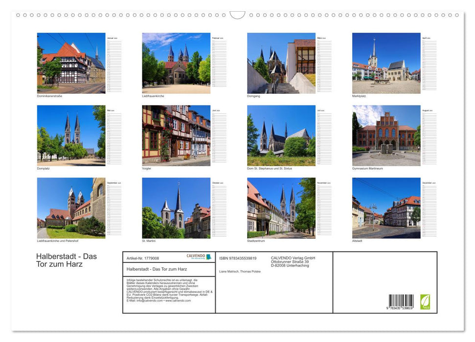 Halberstadt - Das Tor zum Harz (CALVENDO Wandkalender 2025)