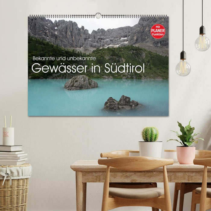 Bekannte und unbekannte Gewässer in Südtirol (CALVENDO Wandkalender 2025)