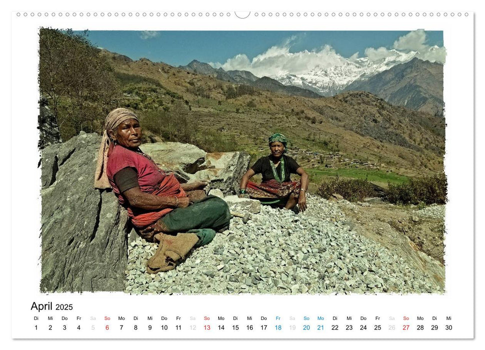 BEGEGNUNGEN IN NEPAL (CALVENDO Premium Wandkalender 2025)