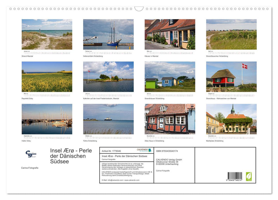 Insel Ærø - Perle der Dänischen Südsee (CALVENDO Wandkalender 2025)