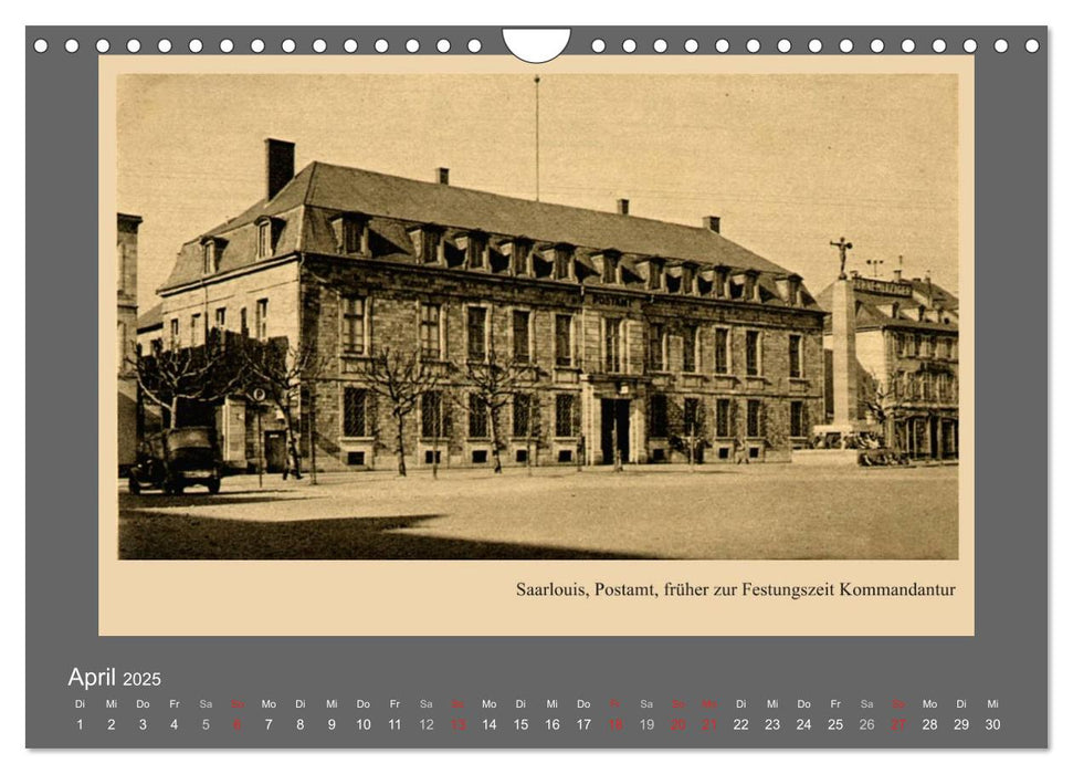 Saarland - vunn domols (frieher), Landkreis Saarlouis (CALVENDO Wandkalender 2025)