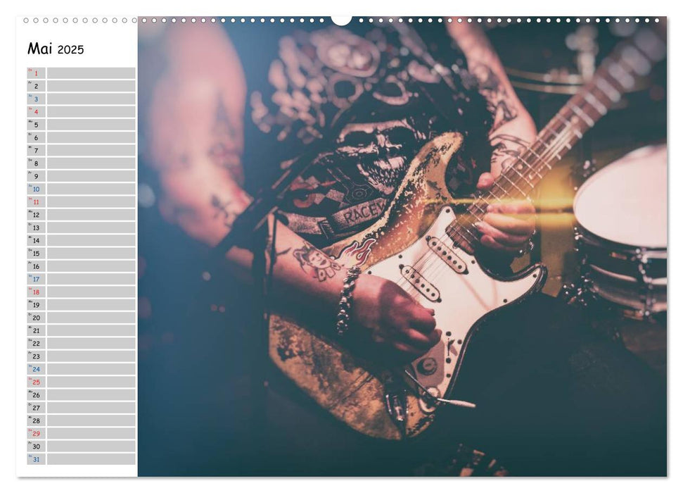 Gitarren - Live (CALVENDO Premium Wandkalender 2025)