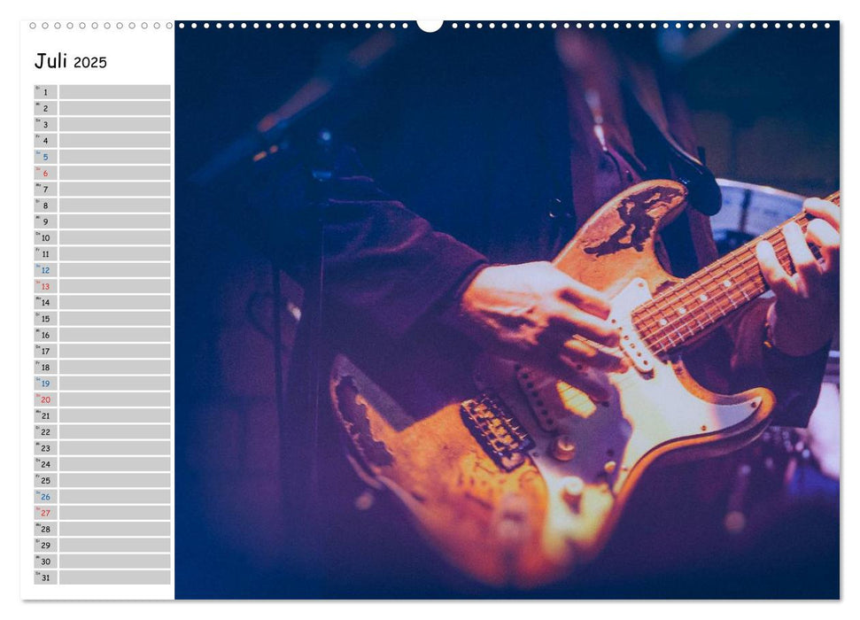 Gitarren - Live (CALVENDO Premium Wandkalender 2025)