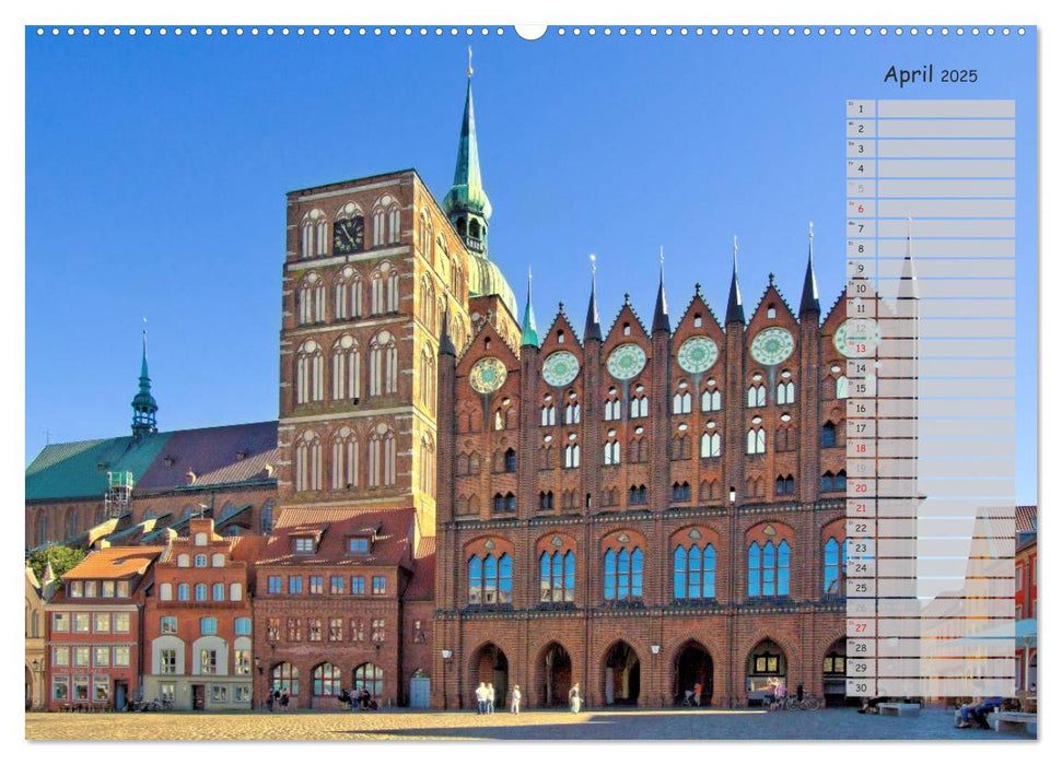 Stralsund. Das Tor zur Insel Rügen (CALVENDO Premium Wandkalender 2025)