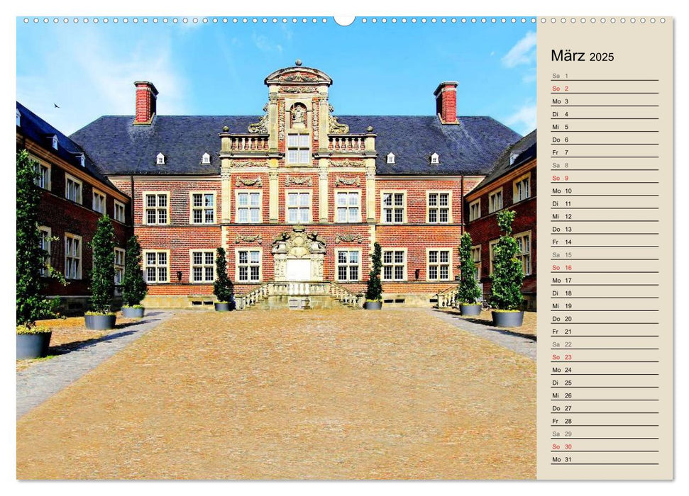 Burgen und Schlösser im Münsterland (CALVENDO Premium Wandkalender 2025)