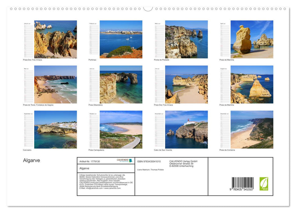 Algarve (CALVENDO Premium Wandkalender 2025)