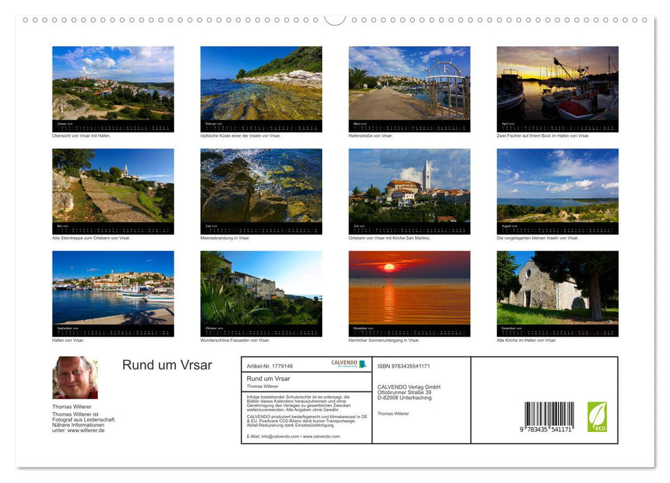 Rund um Vrsar (CALVENDO Premium Wandkalender 2025)