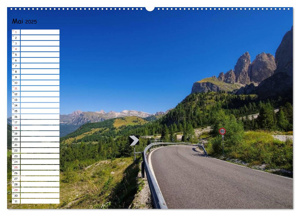 Das Grödner Tal - Im Herzen der Dolomiten (CALVENDO Premium Wandkalender 2025)