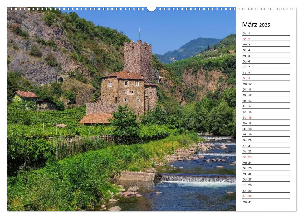 Bozen - Tiroler Tradition mit mediterranem Charme (CALVENDO Premium Wandkalender 2025)