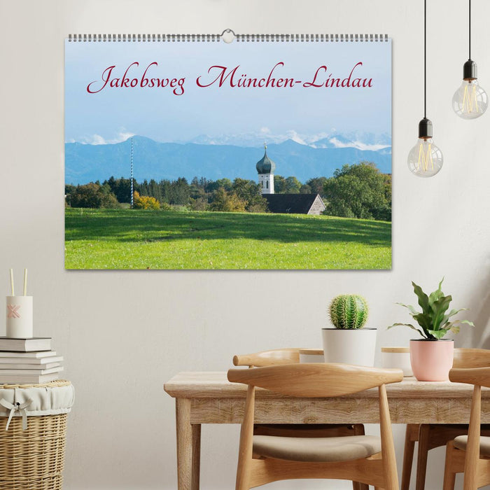 Jakobsweg München-Lindau (CALVENDO Wandkalender 2025)