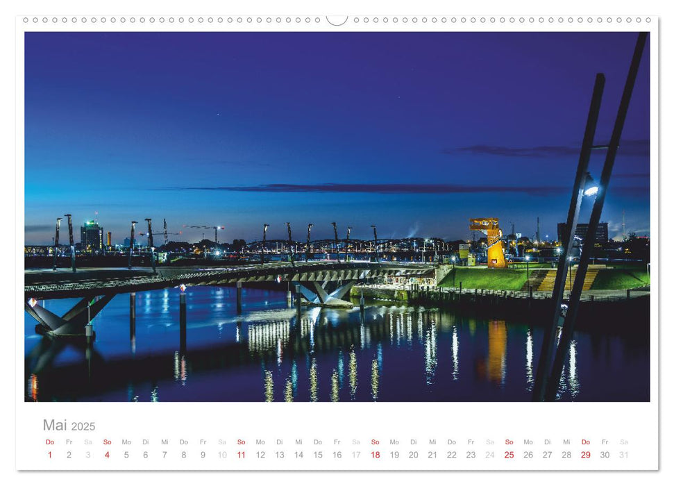 Hamburger Ansichten (CALVENDO Premium Wandkalender 2025)