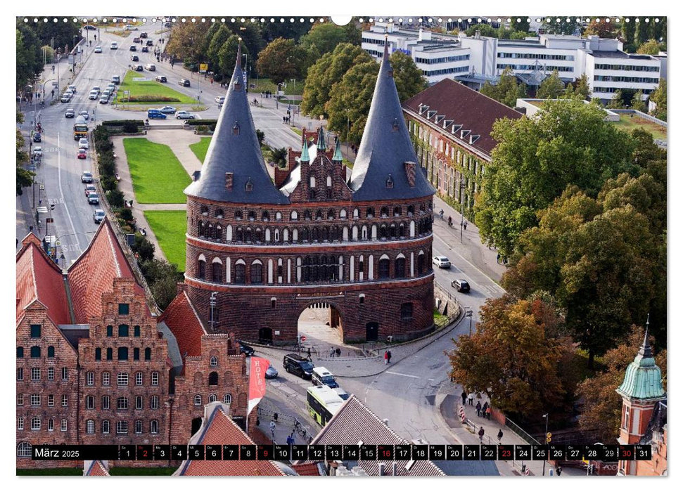 Ostseeperle Lübeck (CALVENDO Premium Wandkalender 2025)