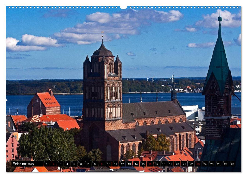 Ostseeperle Stralsund (CALVENDO Premium Wandkalender 2025)