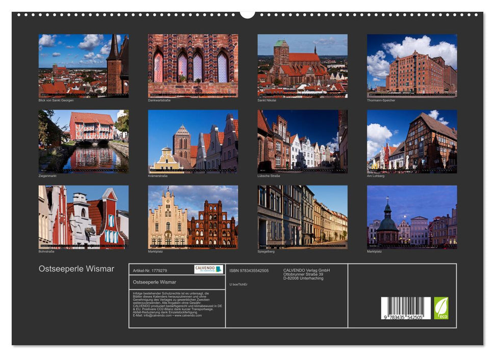 Ostseeperle Wismar (CALVENDO Premium Wandkalender 2025)