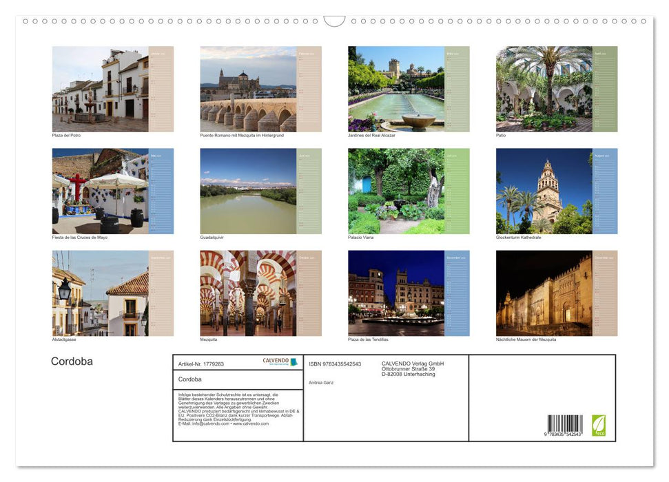 Cordoba (CALVENDO Wandkalender 2025)