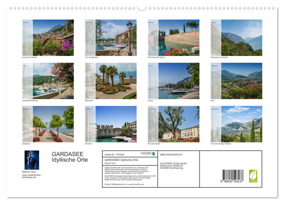 GARDASEE Idyllische Orte (CALVENDO Premium Wandkalender 2025)