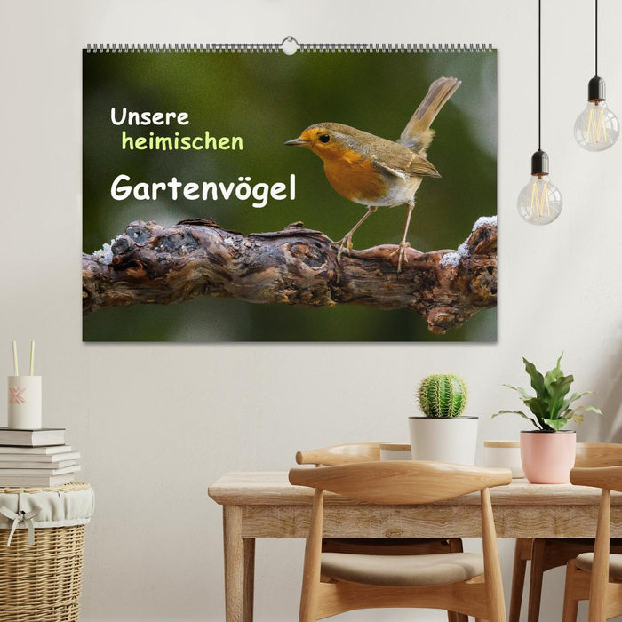 Unsere heimischen Gartenvögel (CALVENDO Wandkalender 2025)