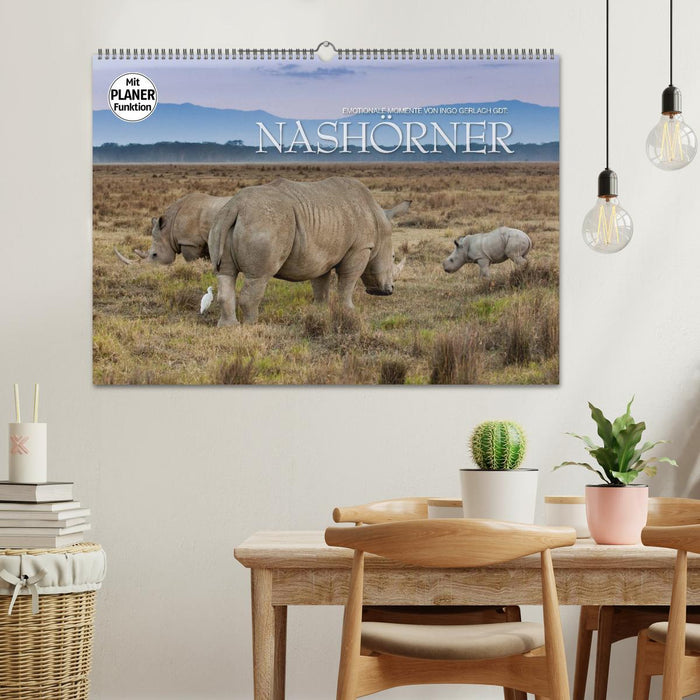 Emotionale Momente: Nashörner (CALVENDO Wandkalender 2025)