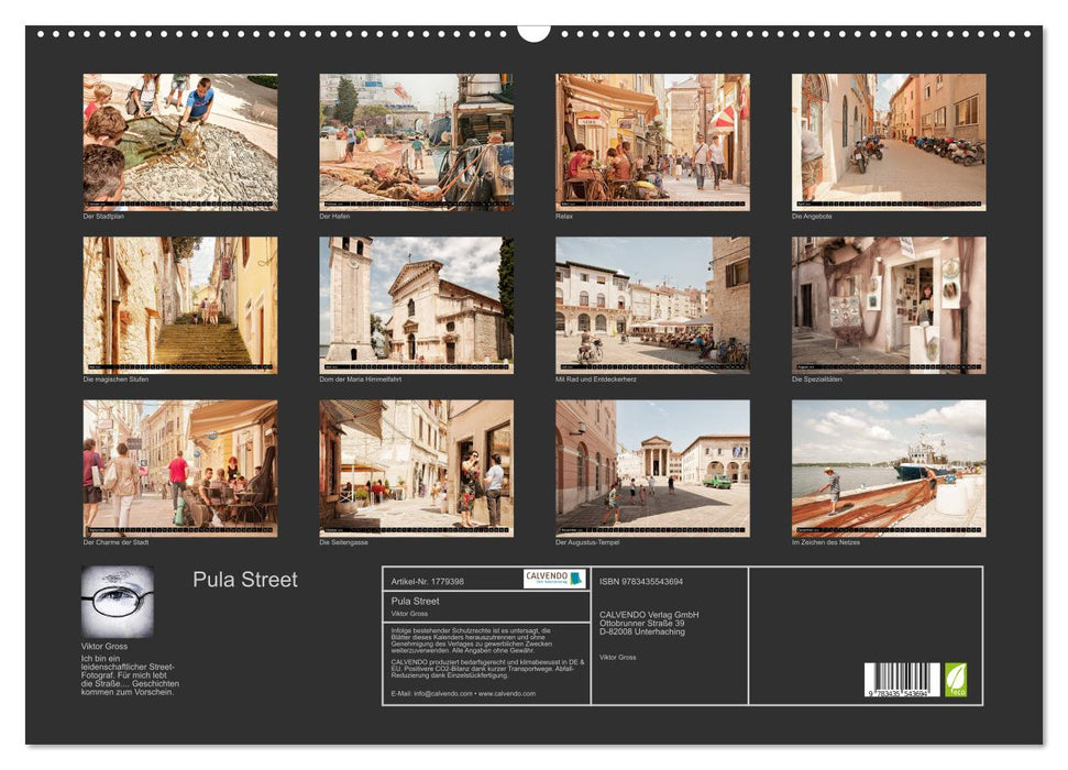 Pula Street (CALVENDO Wandkalender 2025)