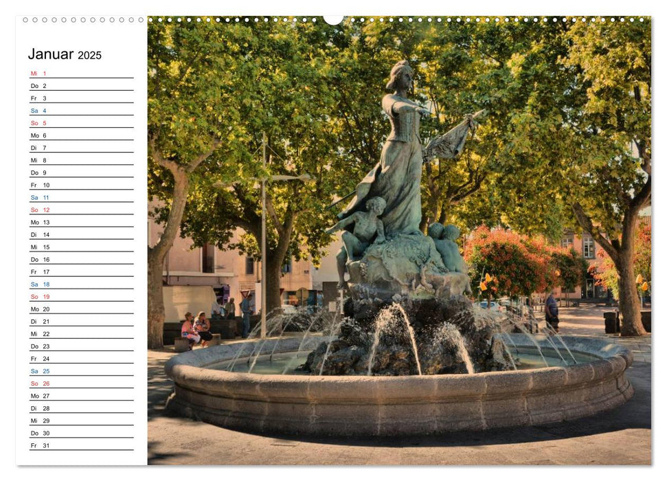 Frankreich - Städte und Dörfer des Languedoc-Roussillon (CALVENDO Premium Wandkalender 2025)