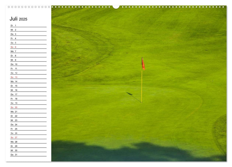 Abenteuer Golfspielen. Impressionen (CALVENDO Premium Wandkalender 2025)