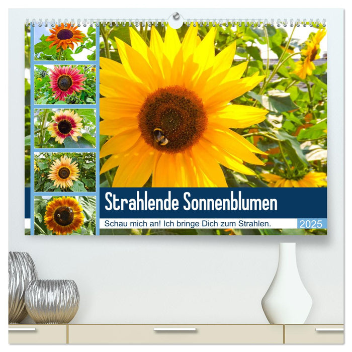 Strahlende Sonnenblumen (CALVENDO Premium Wandkalender 2025)