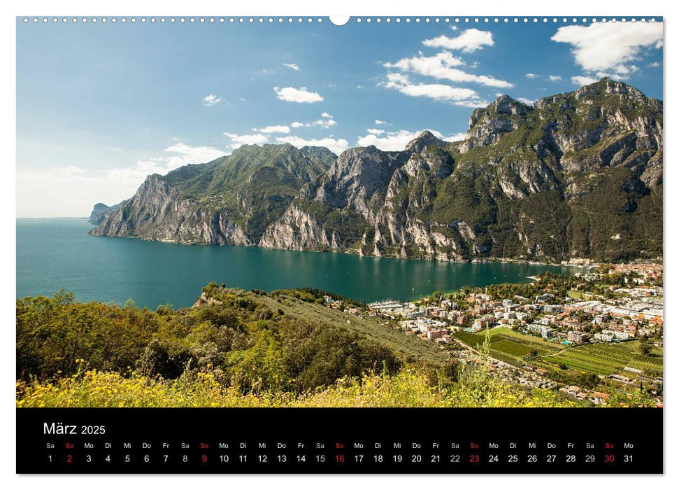 Die schönste Seite am Gardasee (CALVENDO Premium Wandkalender 2025)