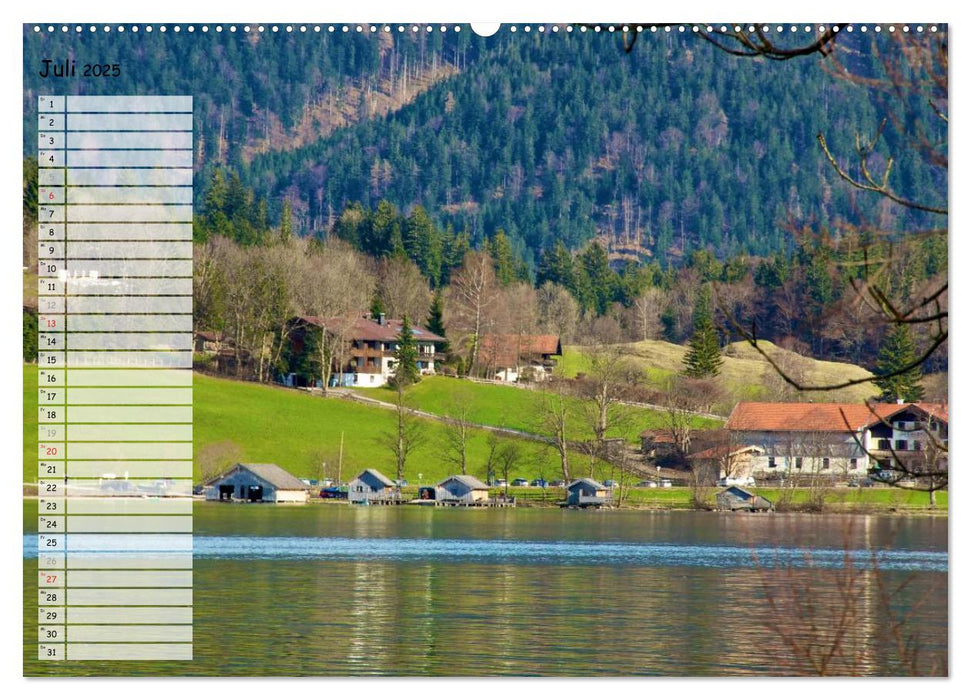 Schliersee Natur pur (CALVENDO Premium Wandkalender 2025)