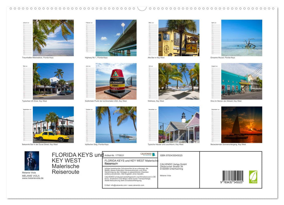 FLORIDA KEYS und KEY WEST Malerische Reiseroute (CALVENDO Premium Wandkalender 2025)