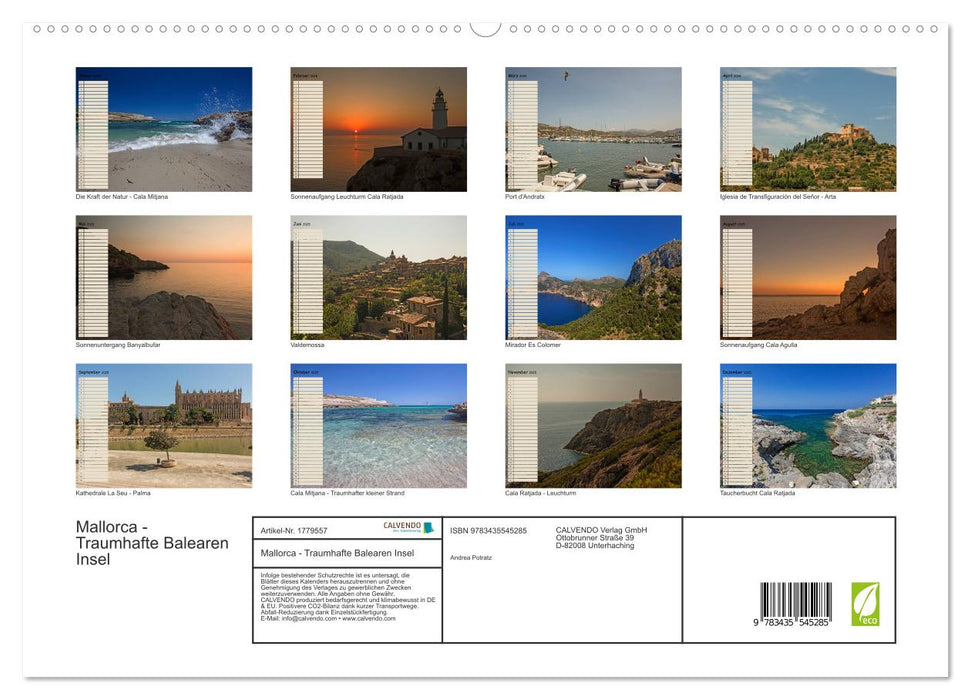 Mallorca - Traumhafte Balearen Insel (CALVENDO Premium Wandkalender 2025)