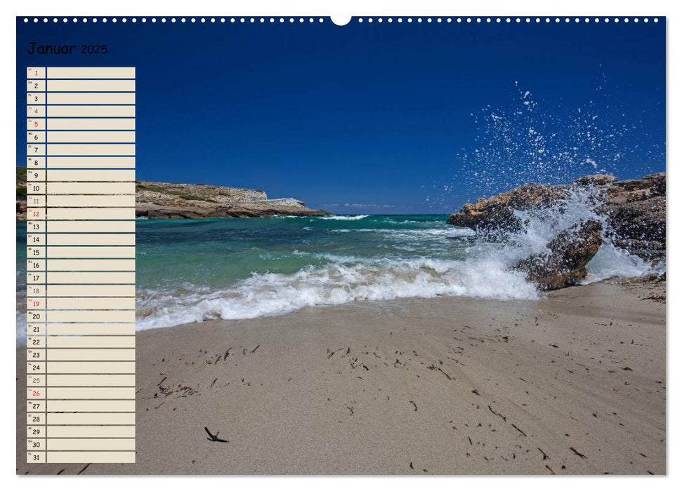 Mallorca - Traumhafte Balearen Insel (CALVENDO Premium Wandkalender 2025)