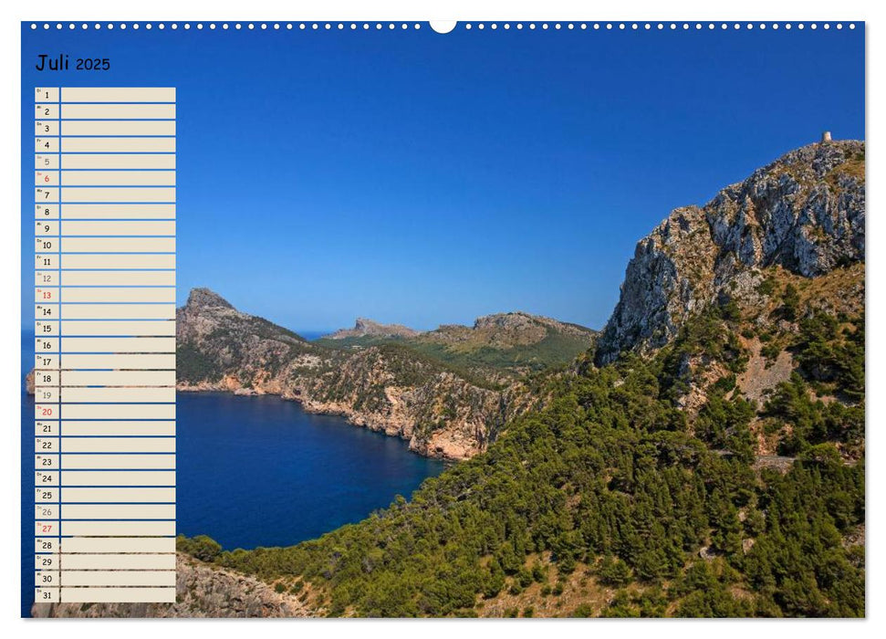 Mallorca - Traumhafte Balearen Insel (CALVENDO Premium Wandkalender 2025)