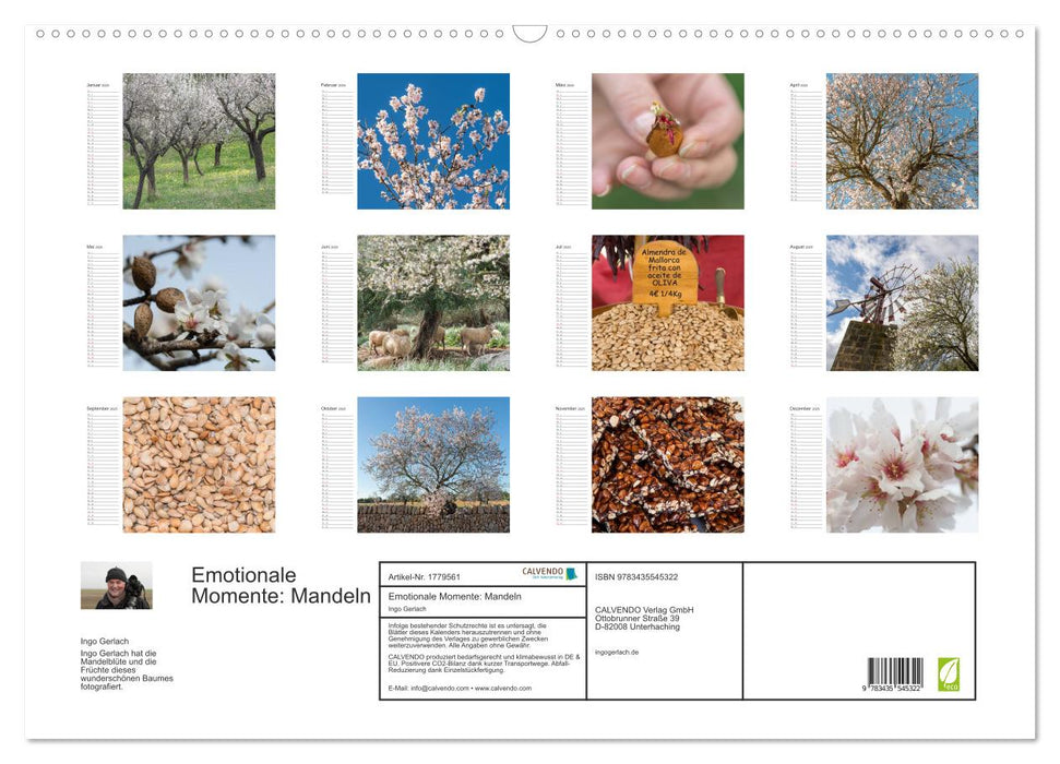 Emotionale Momente: Mandeln (CALVENDO Wandkalender 2025)